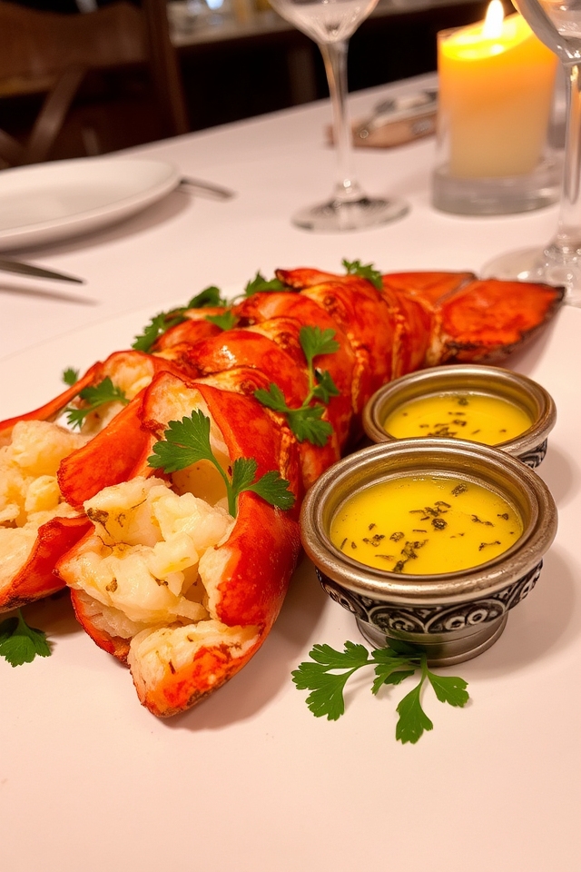 lobster tails with garlic butter