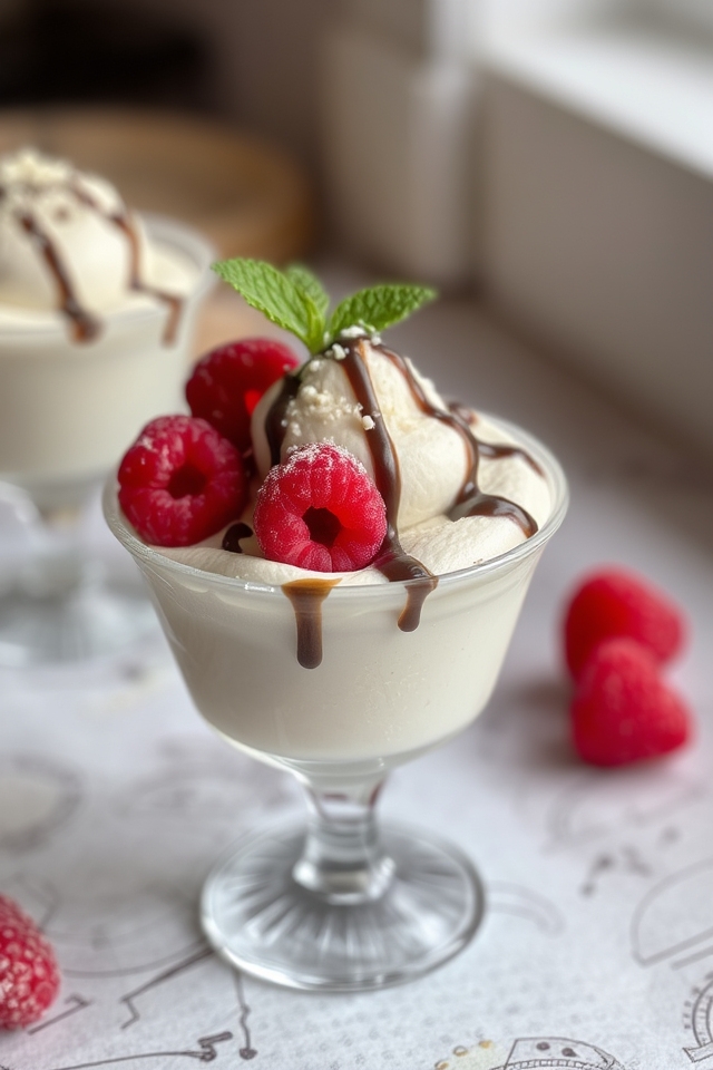 luxurious creamy chocolate dessert