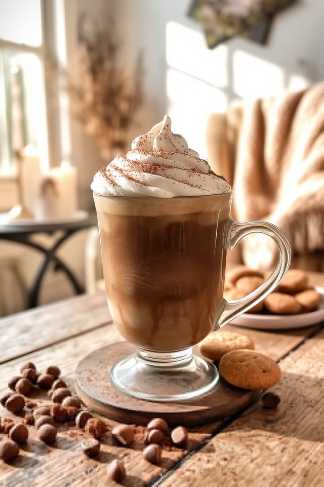 luxurious hazelnut chocolate coffee