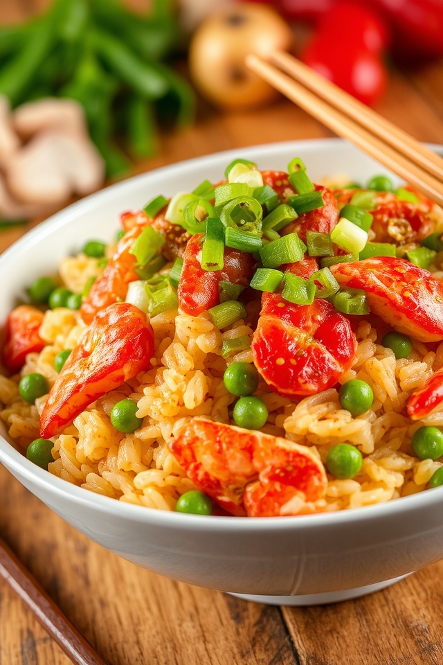 luxurious lobster fried rice