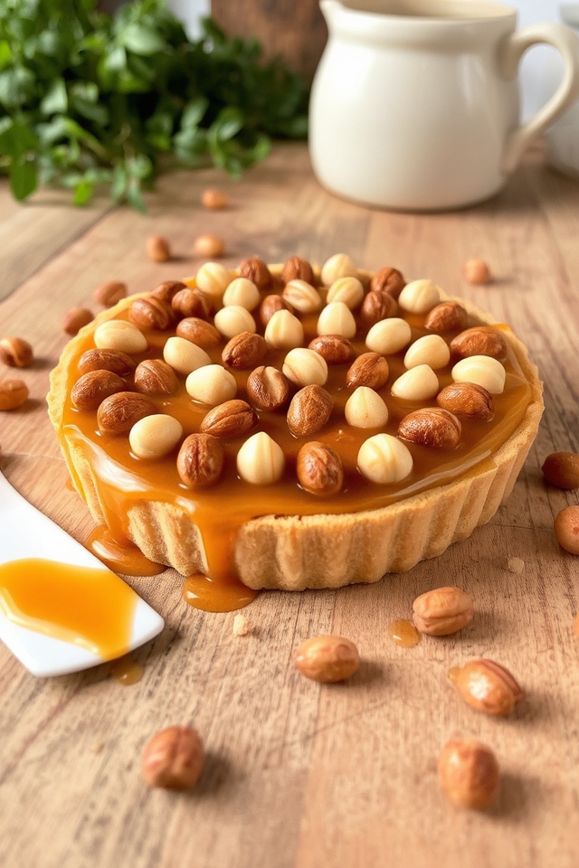 macadamia caramel tart delight