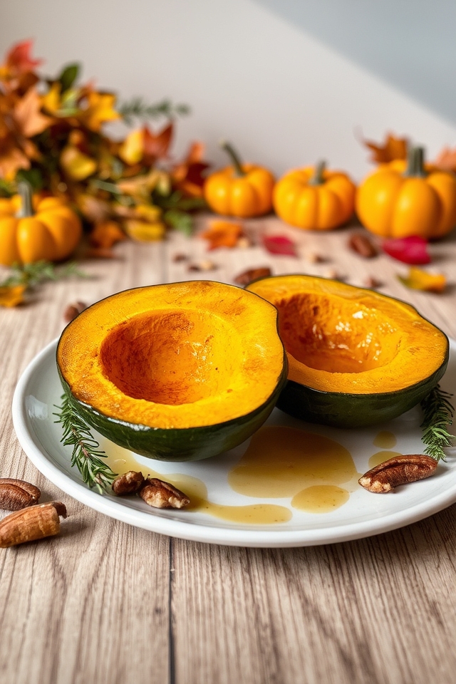 maple roasted acorn squash
