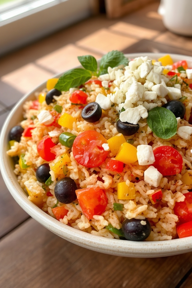 mediterranean inspired fried rice