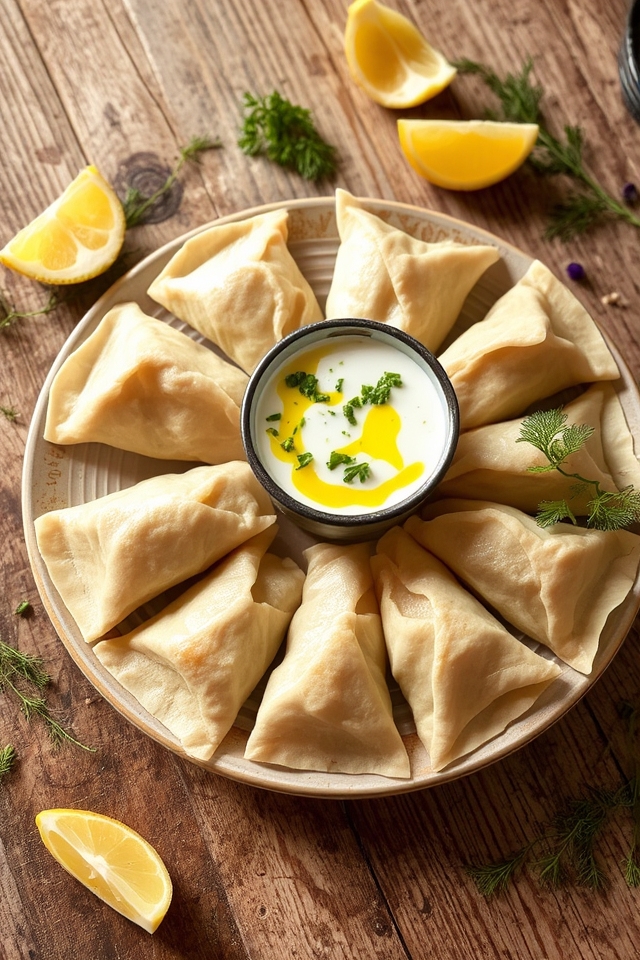 mediterranean spiced lamb dumplings