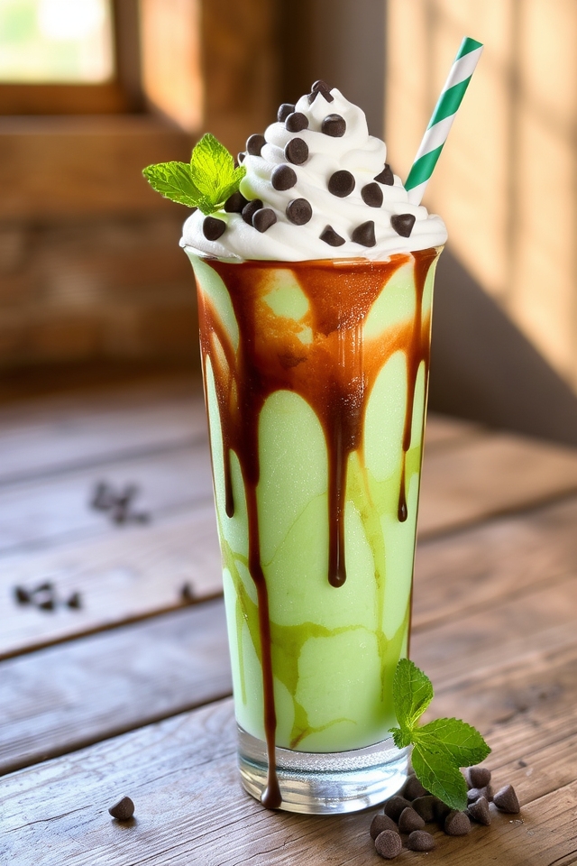 minty chocolate ice cream