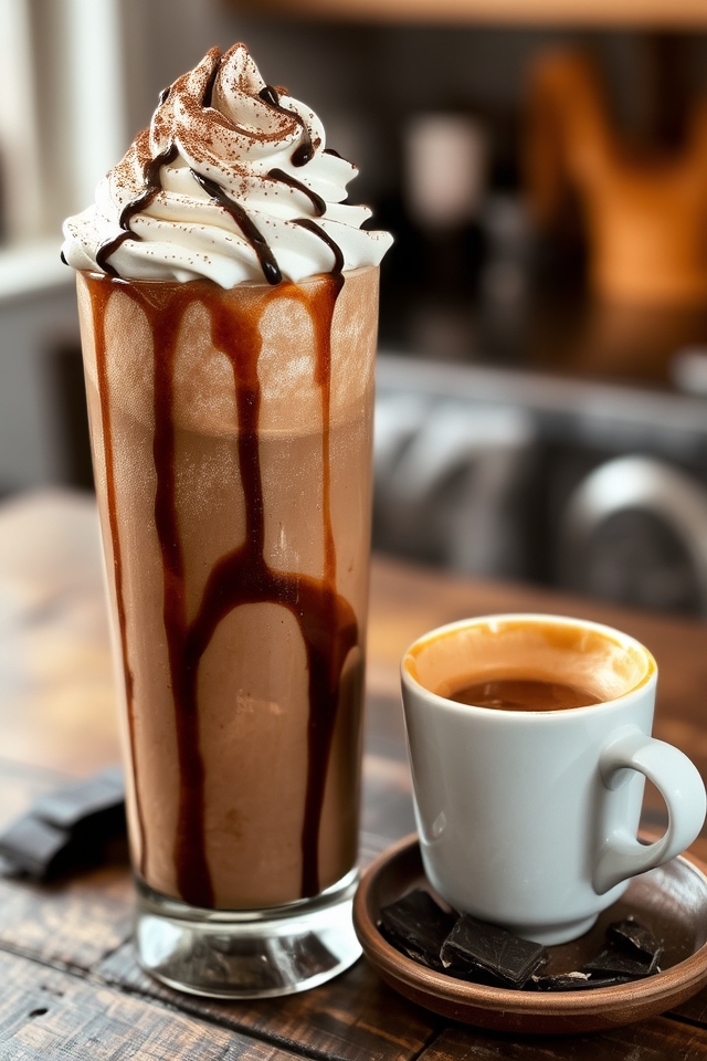 mocha coffee chocolate shake