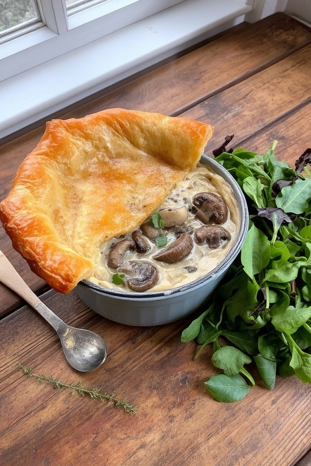 mushroom thyme savory pie