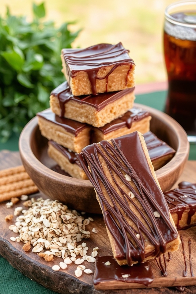 no bake peanut butter bars