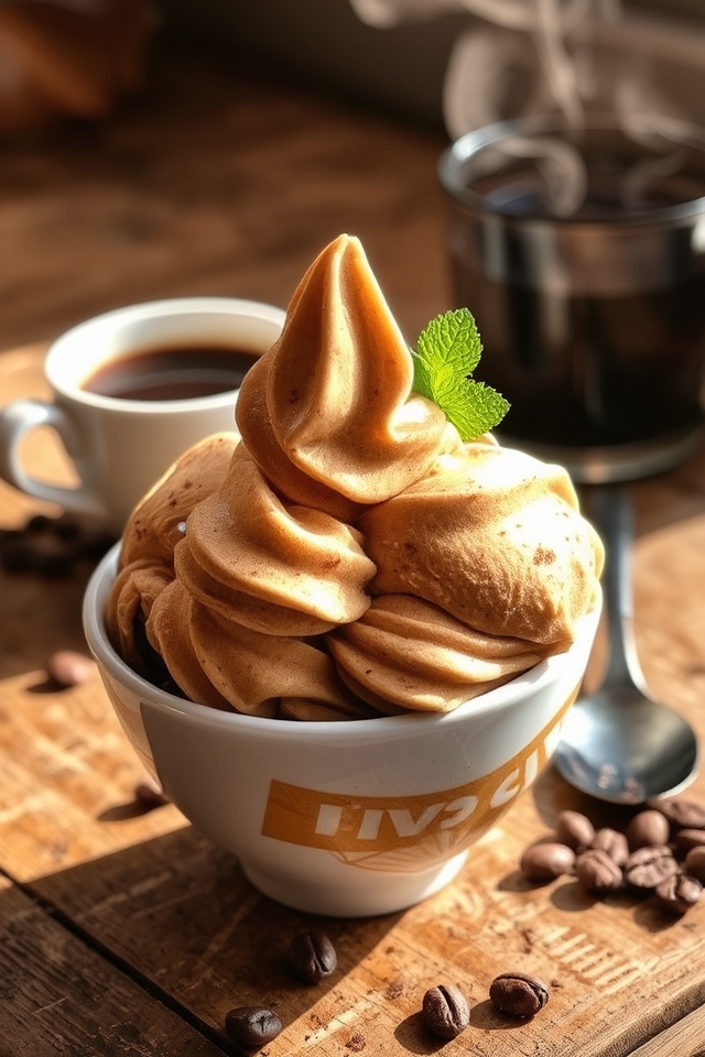 no churn coffee ice cream