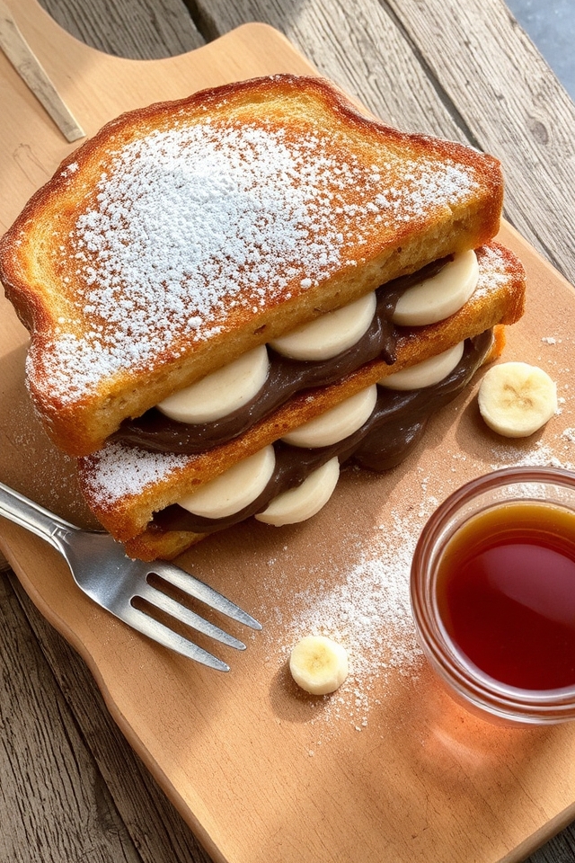 nutella banana french toast