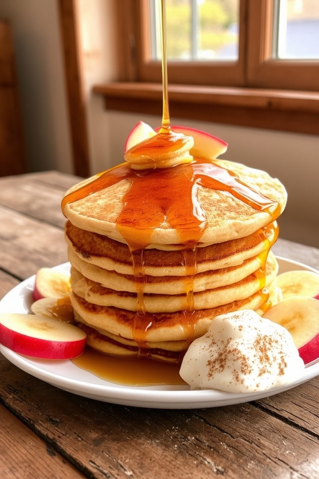 nutritious applesauce oatmeal pancakes