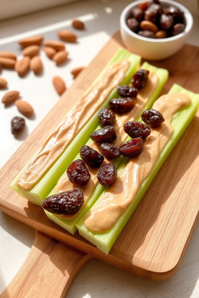 nutritious celery almond snack