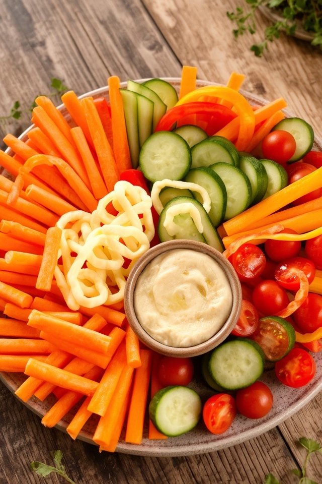 nutritious cheese and veggie snack