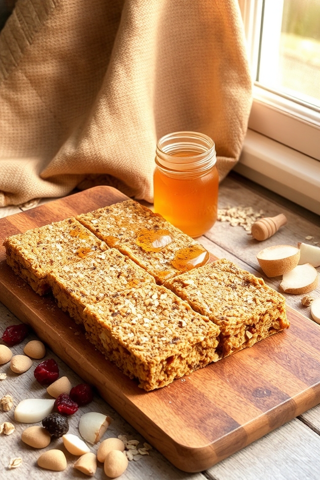 nutritious macadamia granola bars