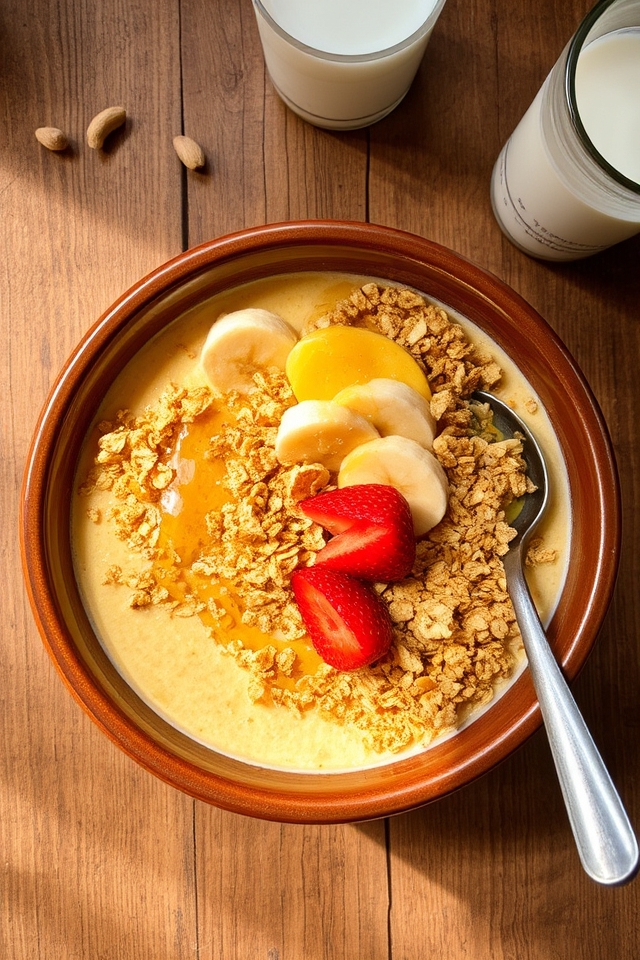nutritious peanut butter bowl