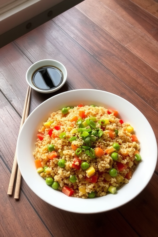 nutritious quinoa vegetable dish