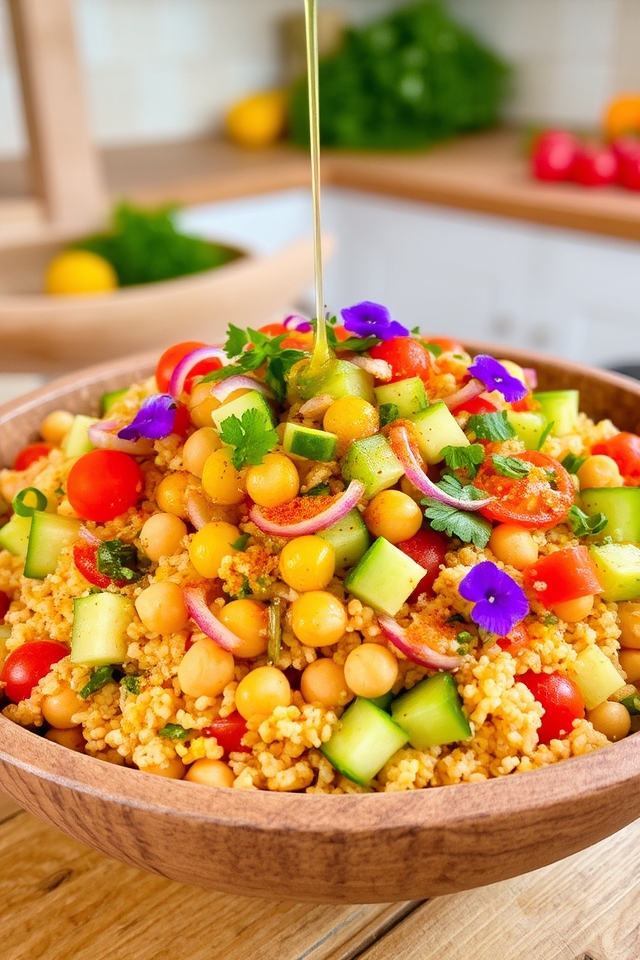 nutritious spicy chickpea salad