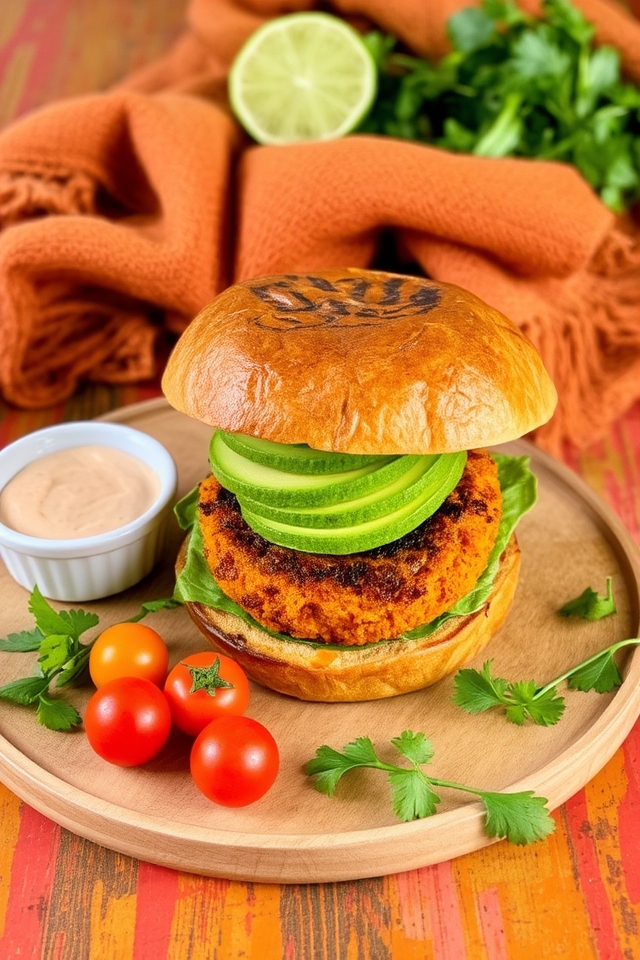 nutritious sweet potato burger