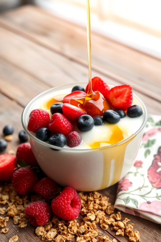 nutritious yogurt berry bowl