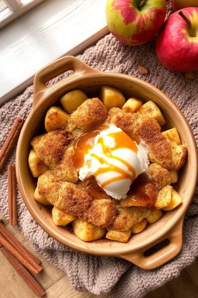 overnight baked apple delight