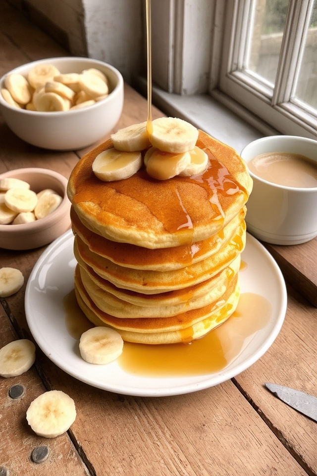 peanut butter banana pancakes