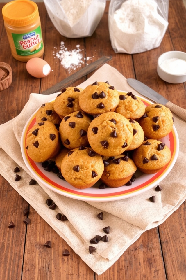 peanut butter chocolate muffins