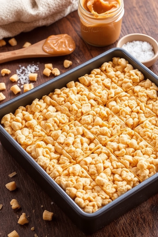 peanut butter rice crispy treats