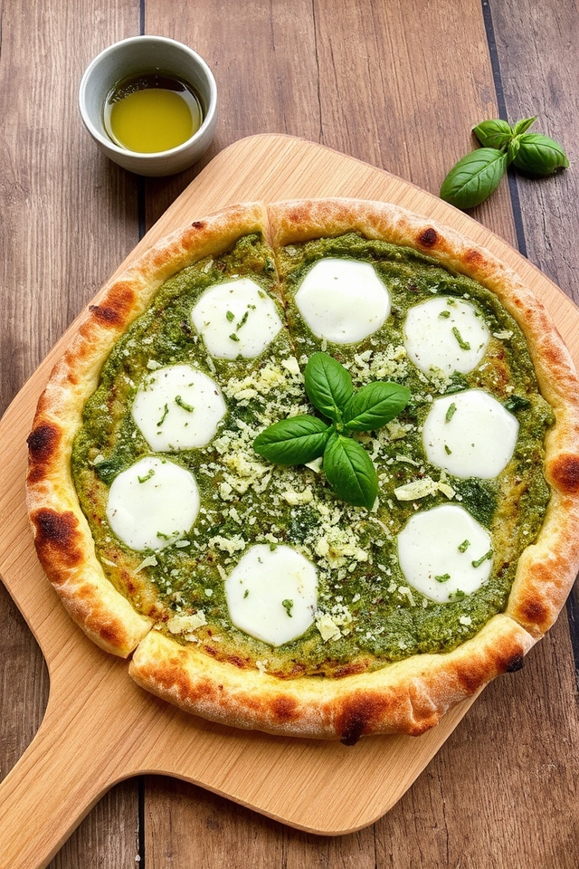 pesto cheese pizza recipe