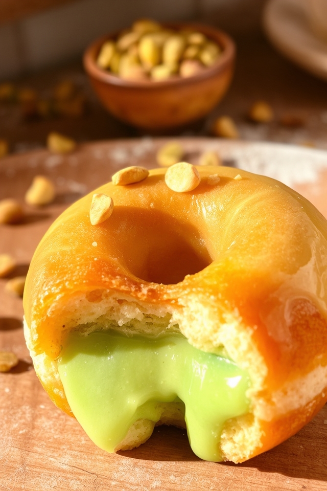 pistachio cream filled delight