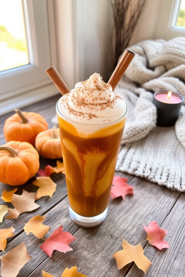 pumpkin spice cold brew delight