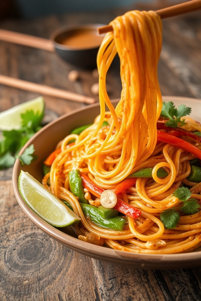 quick flavorful thai noodles