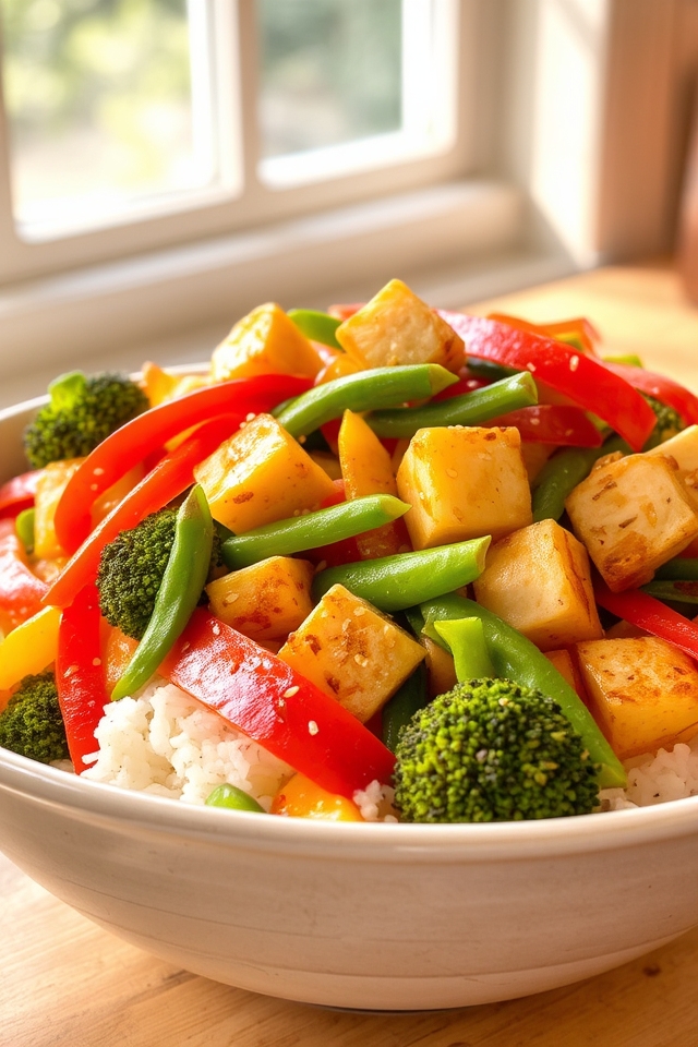 quick nutritious veggie stir fry