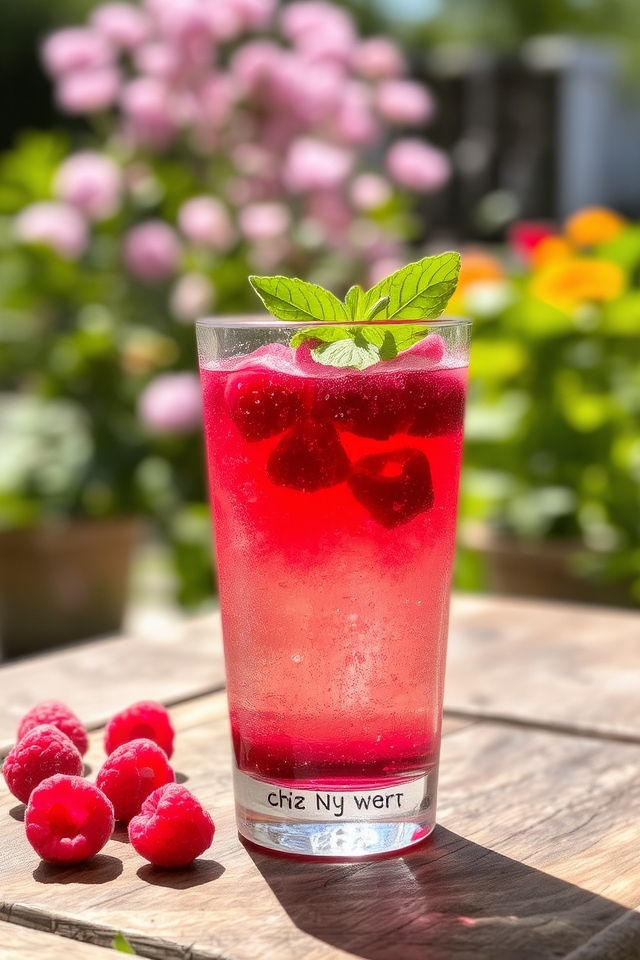 raspberry chianti sparkling cocktail