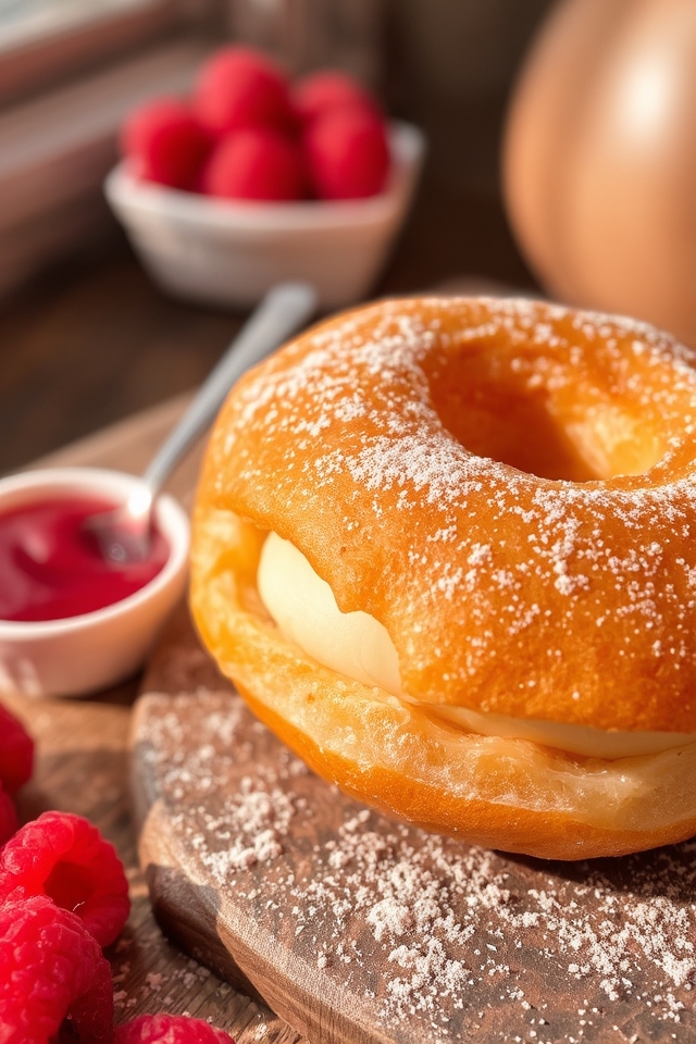 raspberry cream filled delight