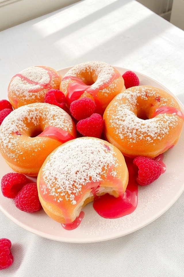 raspberry cream filled indulgence