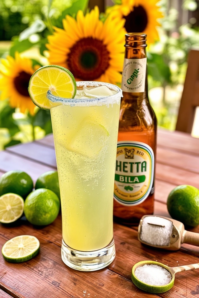 refreshing beer margarita twist