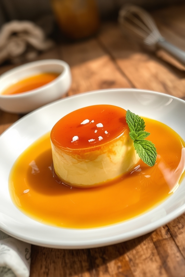 rich butterscotch pudding flan