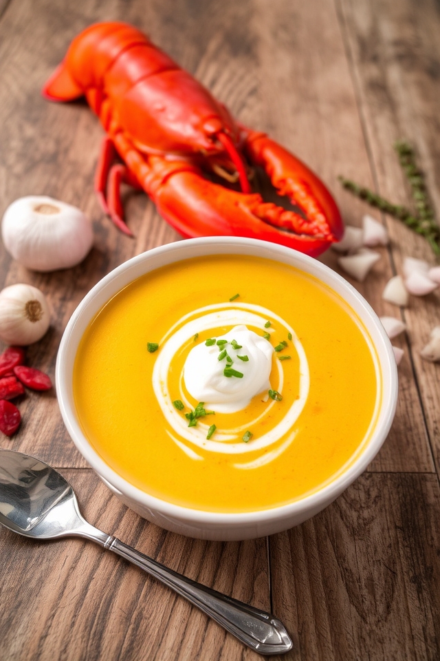 rich creamy lobster soup