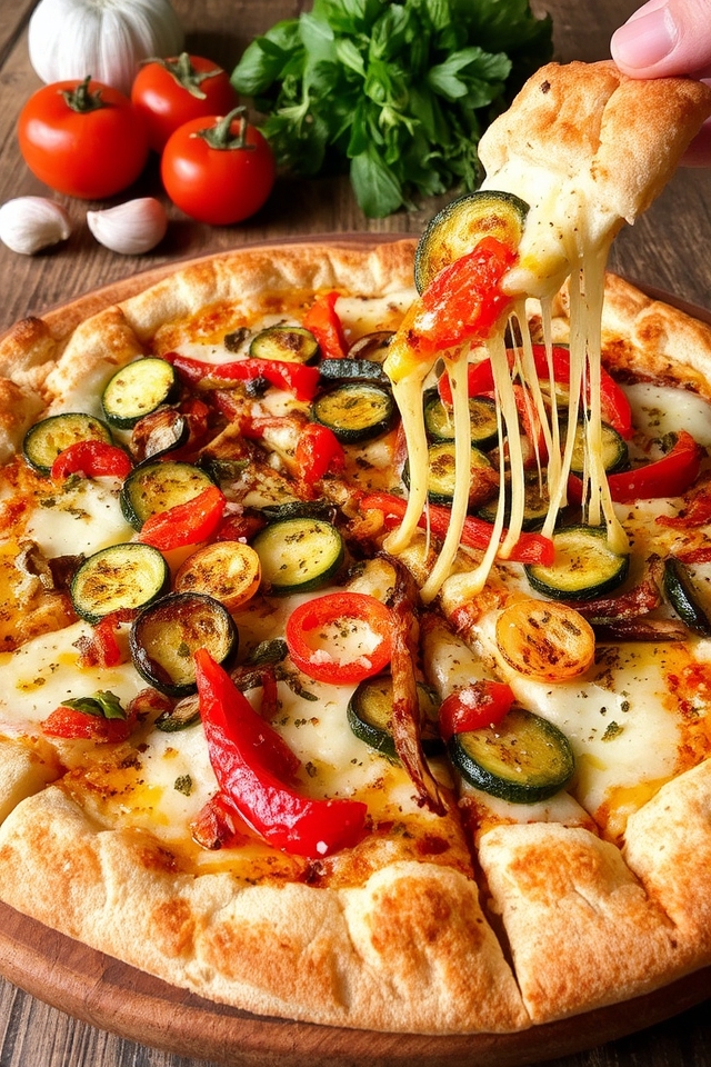 roasted vegetable cheese delight