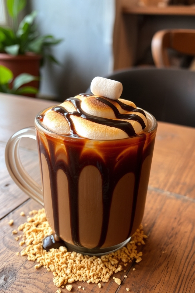 s mores flavored coffee delight