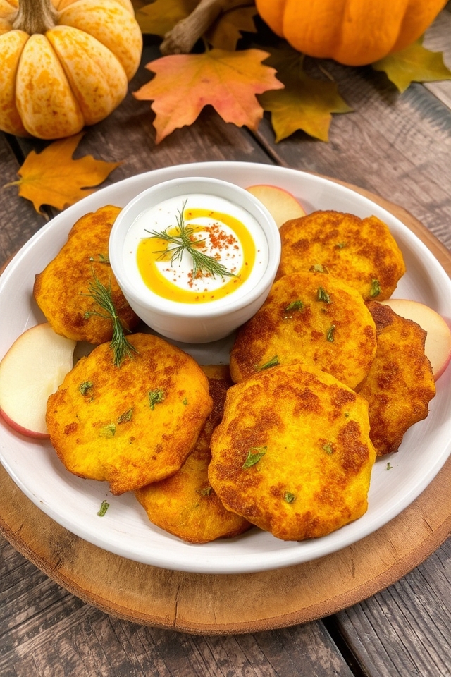 savory acorn squash fritters