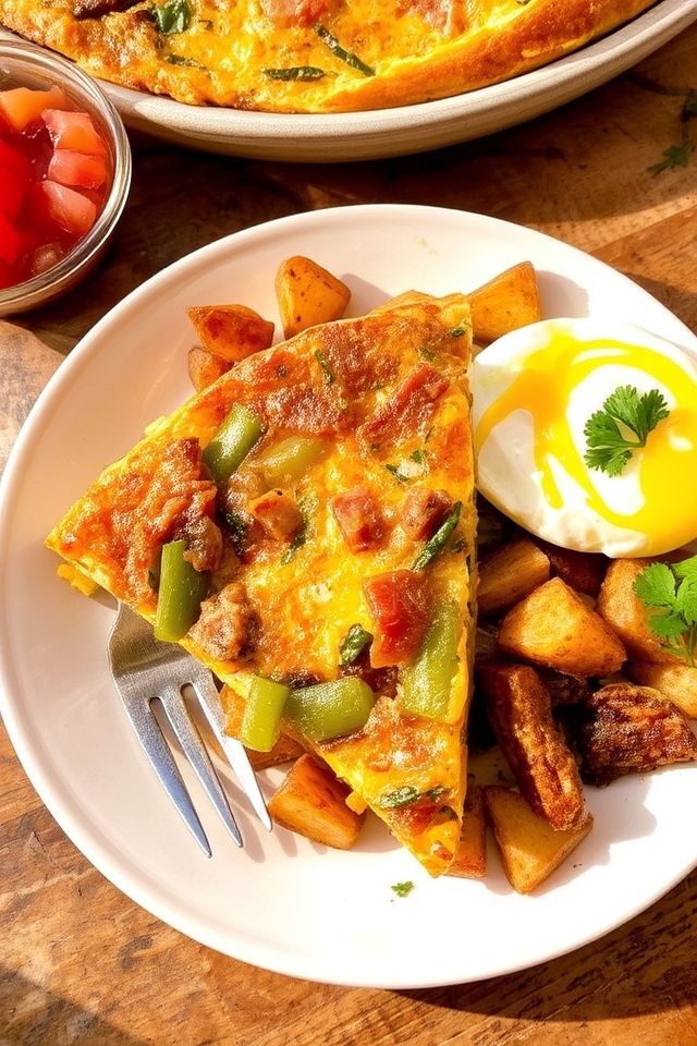 savory corned beef frittata