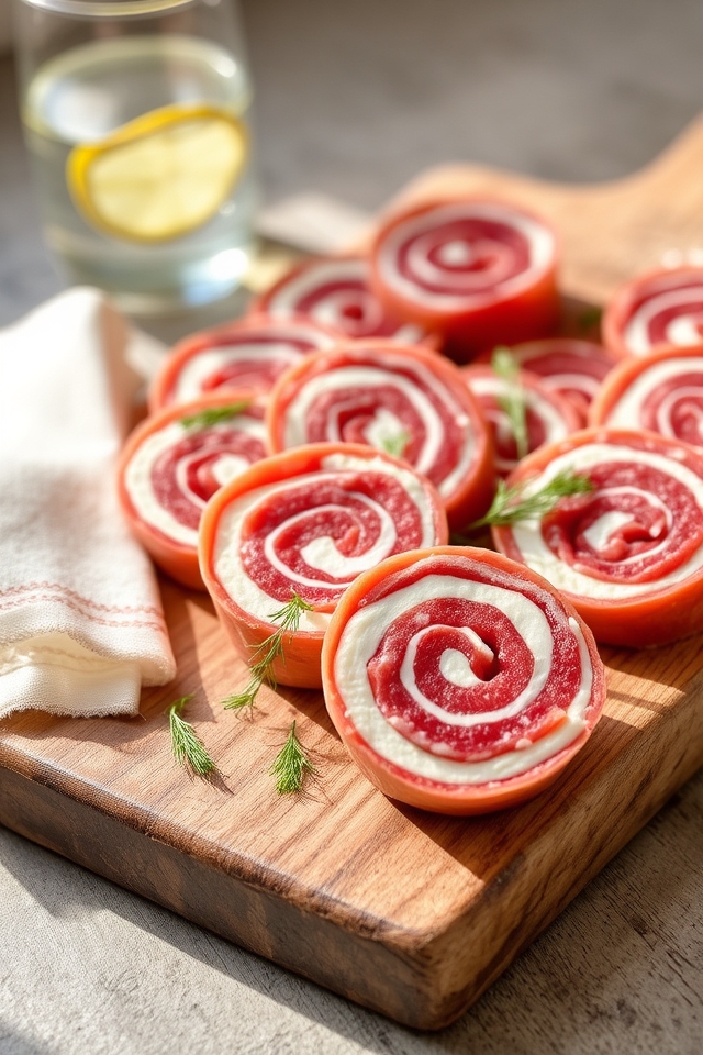savory cream cheese pinwheels