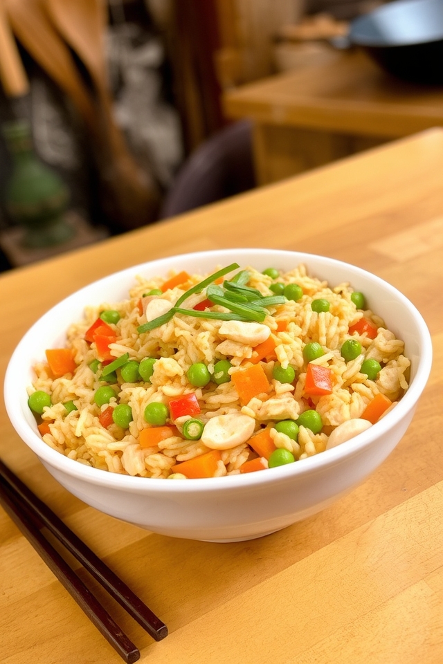 savory leftover chicken rice