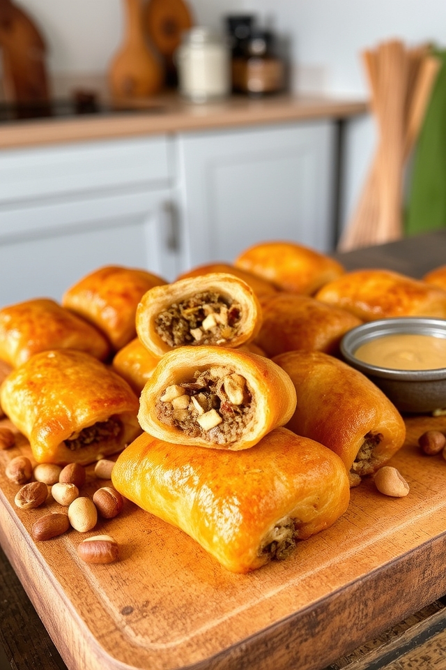 savory macadamia nut rolls