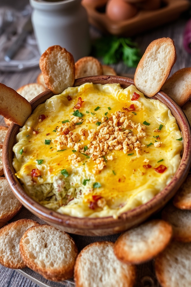 savory salami artichoke dip
