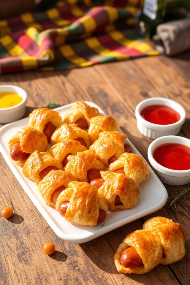savory sausage crescent bites
