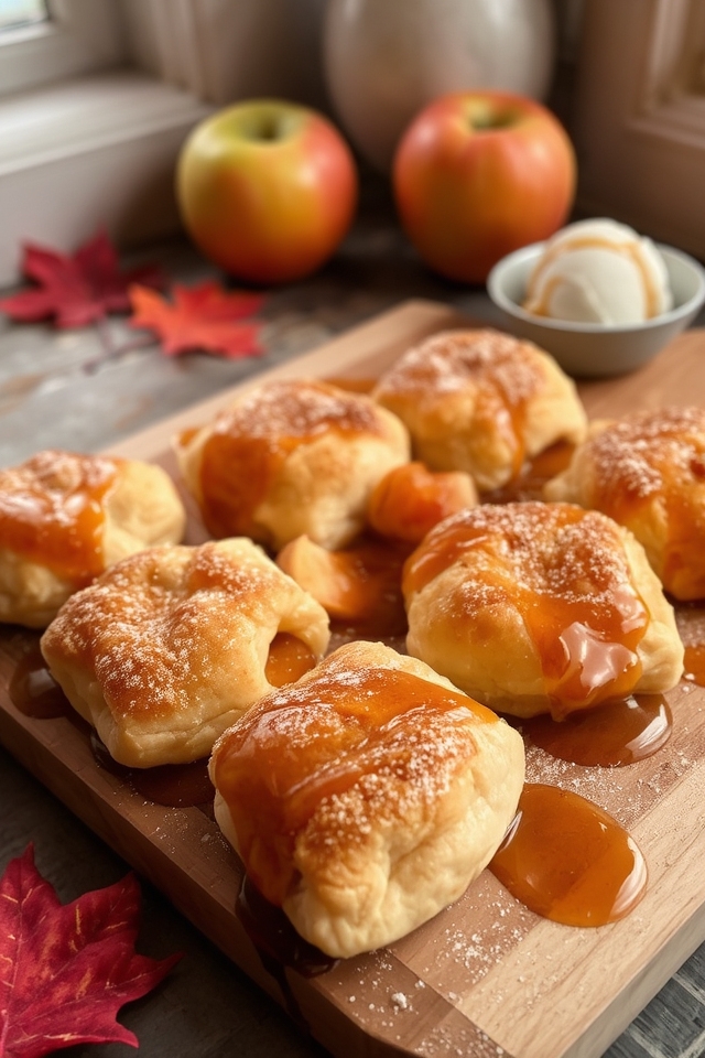 savory sweet apple dumplings dessert