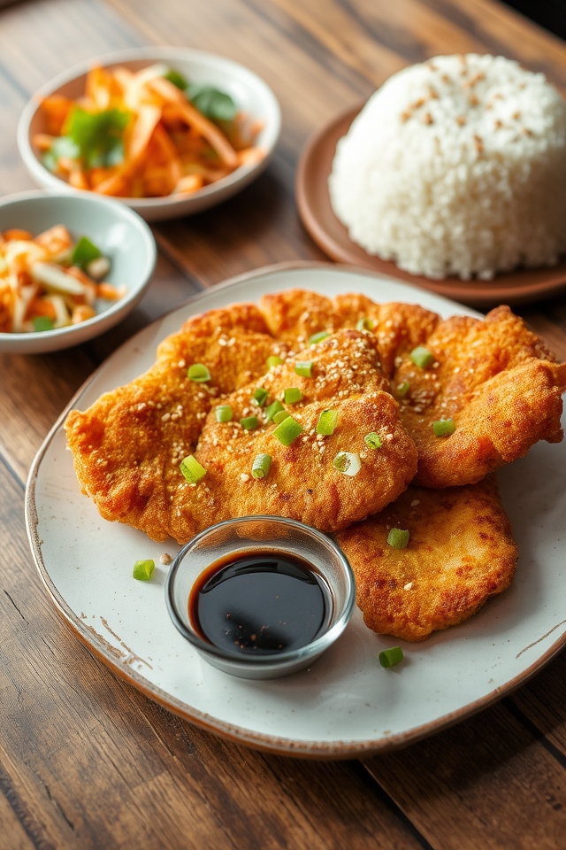 sesame soy breaded schnitzel