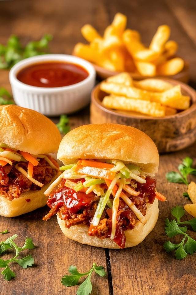 slow cooked pork slider sandwiches